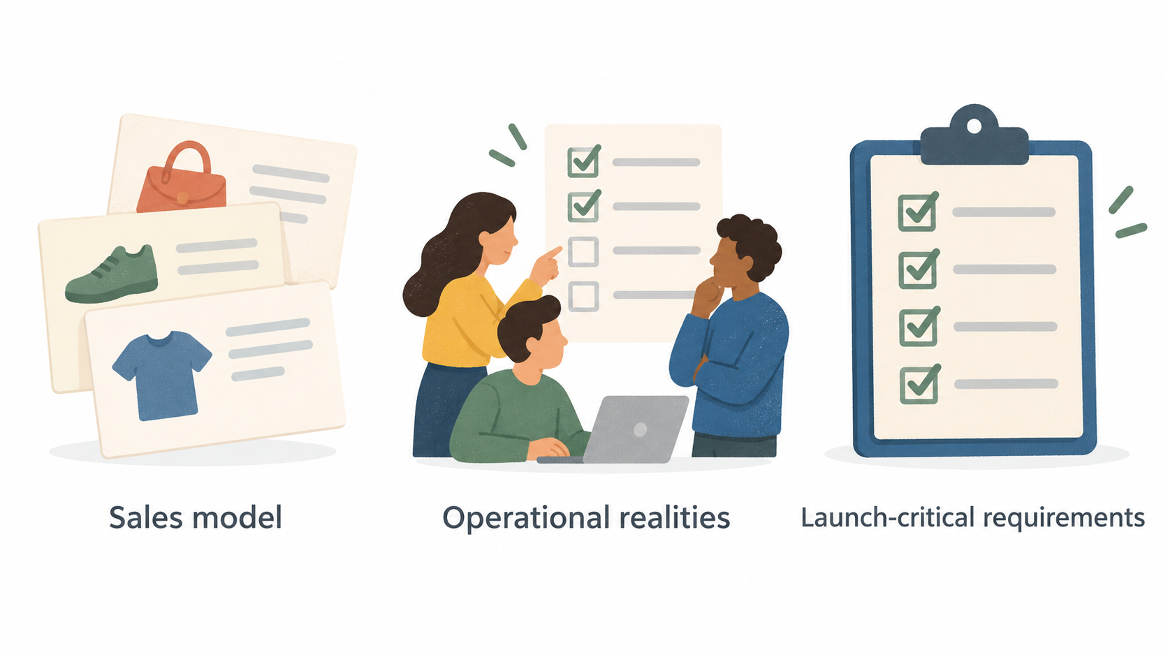 Show the four steps the section states for creating a testable platform shortlist.